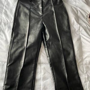 Leather Flare Pants